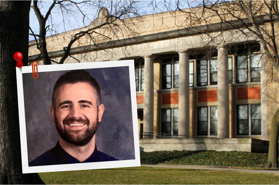 Gabriel Hoerger, seventh and eighth grade math teacher at a middle school in Illinois.