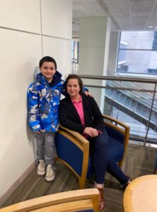 Melissa Botta-Havran '22 and her son, Michael.